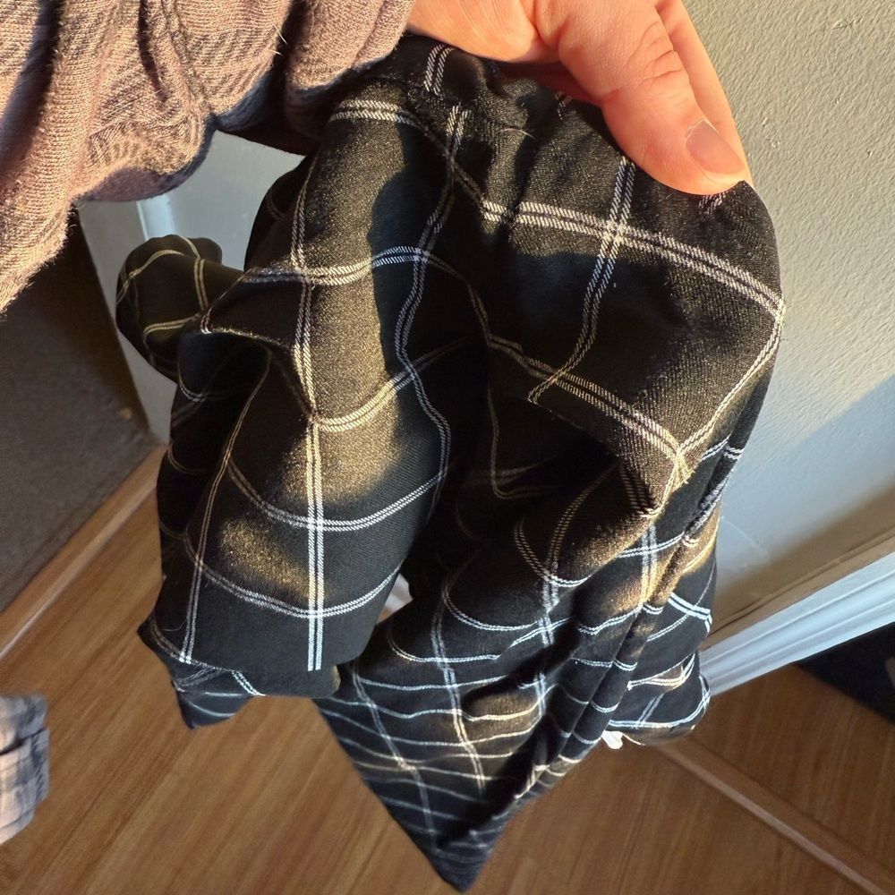 Calvin Klein Office Wear Black and White Checkered Pants Size 10 - Picture 5 of 6